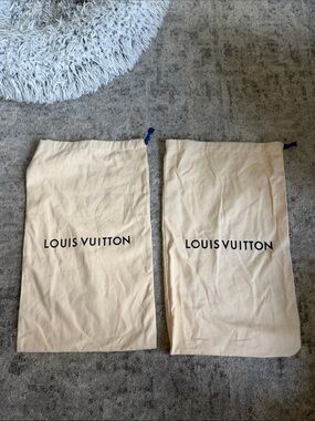 Large Louis Vuitton Shoe/Boot Dust Bags